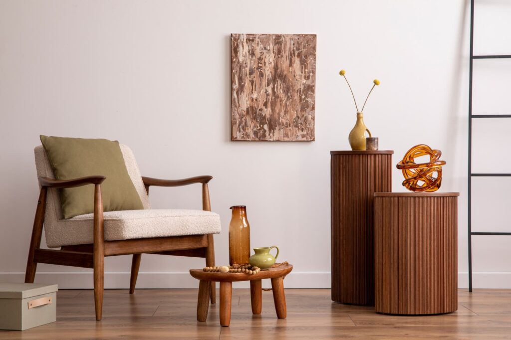 Styled living room corner showing the kind of finish interior design companies in Rwanda can deliver